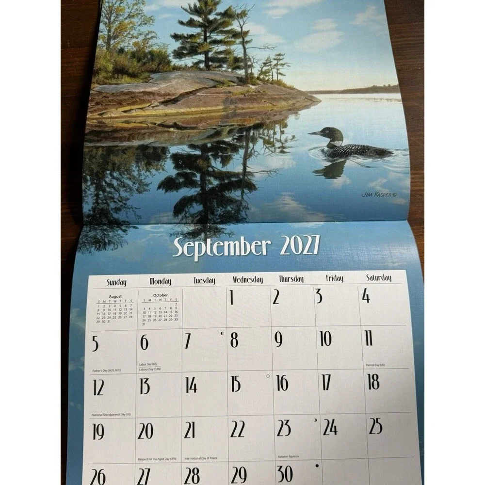Lang Brands, Loons on the Lake 2027 Wall Calendar by Jim Kasper